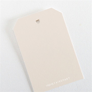 Etiquette baptême lettre de cuivre - Dos de l'étiquette