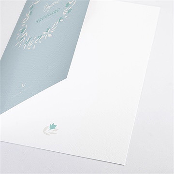 Livret de messe baptême colombe en folie - Détail du livret