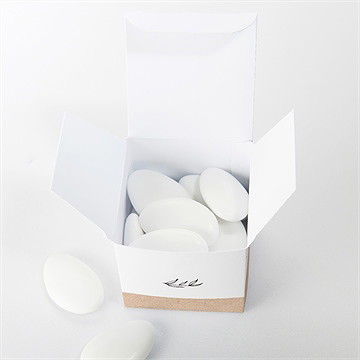 Boîte de dragées communion l'évidence - Intérieur de la boîte