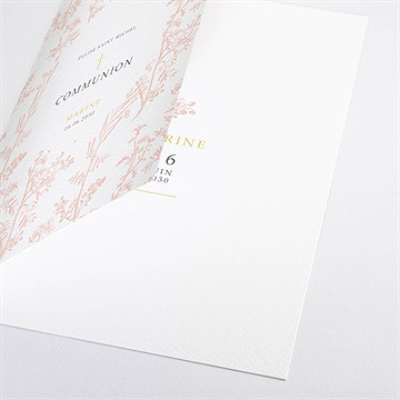 Livret de messe communion gravures végétales - Détail du livret