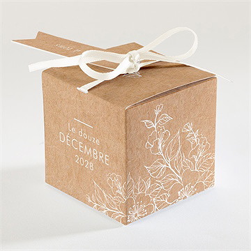 Boîte de dragées communion illuminations - Dos de la boîte