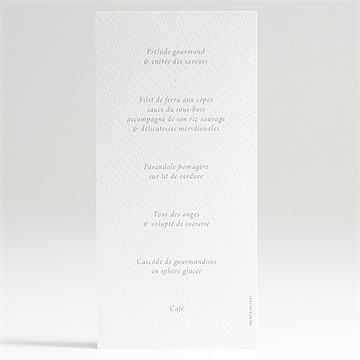 Menu communion illuminations - Dos du menu