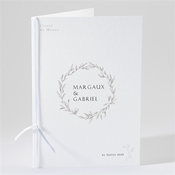Livret de messe mariage tendre couronne