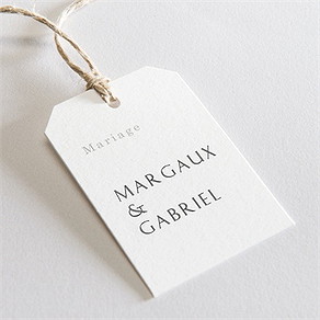 Etiquette mariage tendre couronne