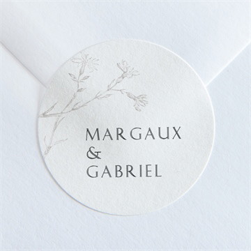 Sticker mariage tendre couronne