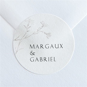 Sticker mariage tendre couronne