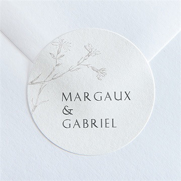 Sticker mariage tendre couronne