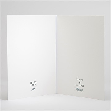 Livret de messe mariage guirlande de fleurs - Intérieur du livret