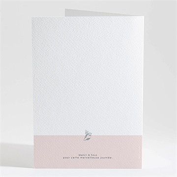 Livret de messe mariage guirlande de fleurs - Dos du livret