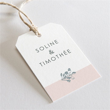 Etiquette mariage guirlande de fleurs