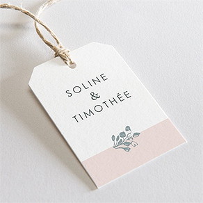 Etiquette mariage guirlande de fleurs