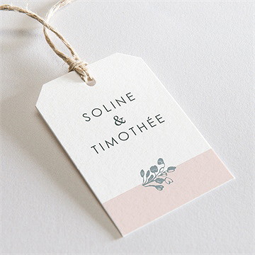 Etiquette mariage guirlande de fleurs