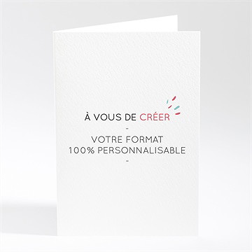 Menu anniversaire de mariage vierge 10 x 14,5 cm fermé - Intérieur du menu