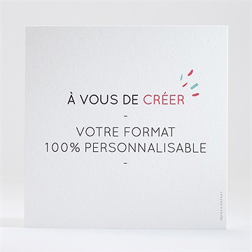 Invitation anniversaire de mariage invitation 100% à créer - Dos de l'invitation