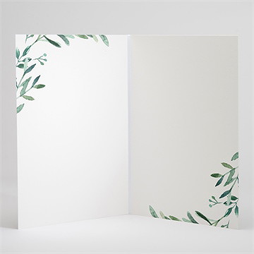 Livret de messe communion végétal et dorure - Intérieur du livret