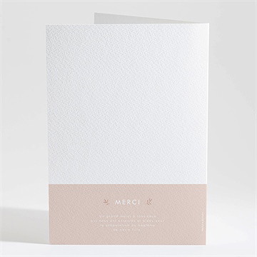 Livret de messe baptême colombe beige rosé - Dos du livret