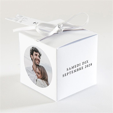 Boîte de dragées mariage sublime - Dos de la boîte