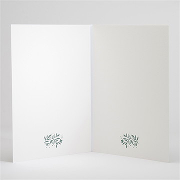 Livret de messe communion gaufrage émeraude - Intérieur du livret