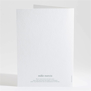 Livret de messe communion gaufrage émeraude - Dos du livret