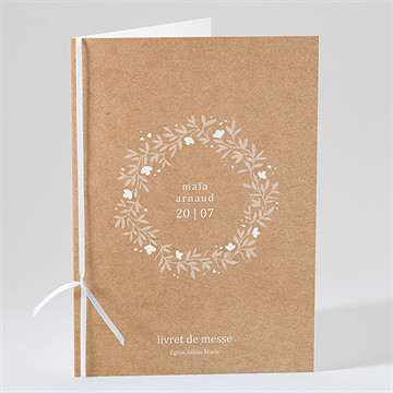 Livret de messe mariage gravure