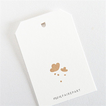 Etiquette mariage gravure - Dos de l'étiquette