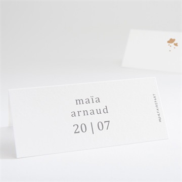 Marque-place mariage gravure