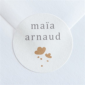 Sticker mariage gravure