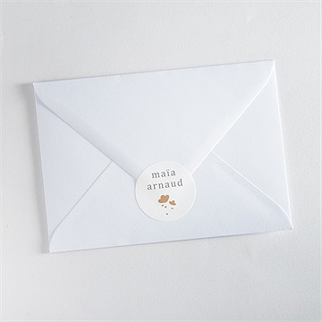 Sticker mariage gravure - Mise en situation