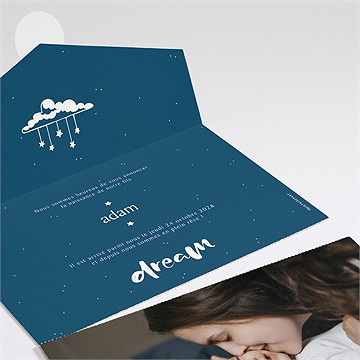 Faire-part naissance tout en un naissance - Détail du faire-part