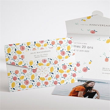 Invitation anniversaire invitation acidulée