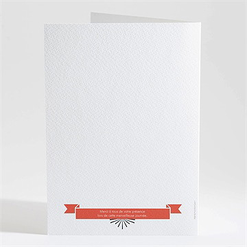 Livret de messe baptême petit photomaton - Dos du livret