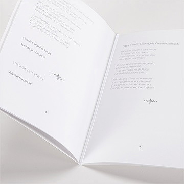 Livret de messe baptême petit photomaton - Mise en situation