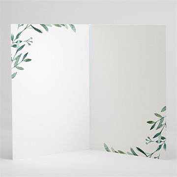 Livret de messe baptême feuilles et or - Intérieur du livret