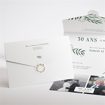Invitation anniversaire de mariage all in one invitation