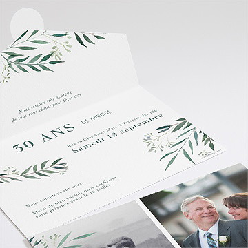 Invitation anniversaire de mariage all in one invitation - Intérieur du faire-part