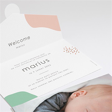 Faire-part naissance vitamine tout en un - Intérieur du faire-part