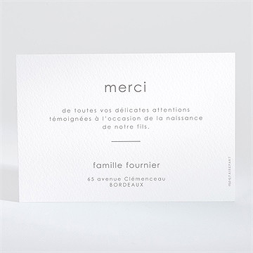 Remerciement naissance vitamine tout en un - Dos de la carte