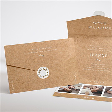 Faire-part naissance faire-part enveloppe