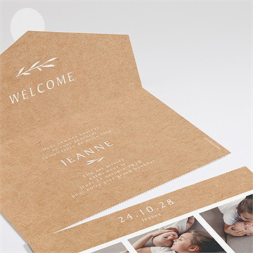 Faire-part naissance faire-part enveloppe - Intérieur du faire-part