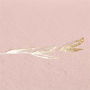 Faire-part mariage l'essentiel en initiales - Détail du dos du faire-part