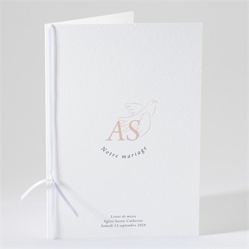 Livret de messe mariage l'essentiel en initiales