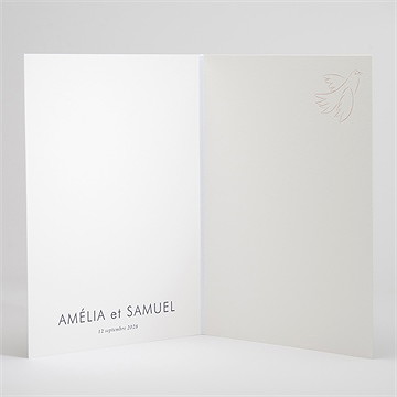 Livret de messe mariage l'essentiel en initiales - Intérieur du livret