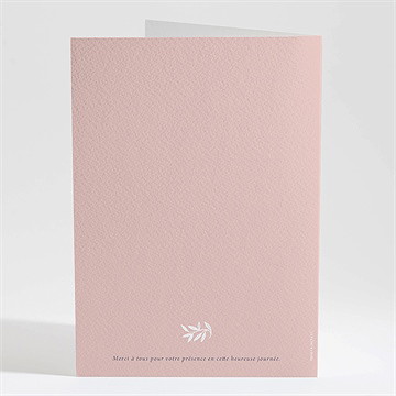 Livret de messe mariage l'essentiel en initiales - Dos du livret