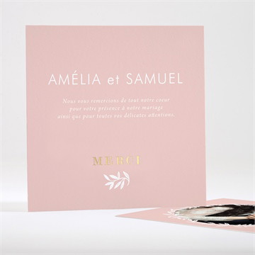 Remerciement mariage l'essentiel en initiales