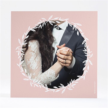 Remerciement mariage l'essentiel en initiales - Dos du remerciement