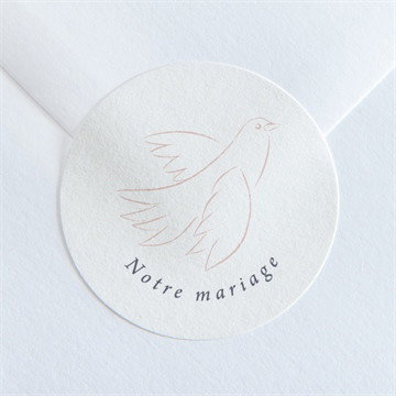 Sticker mariage l'essentiel en initiales