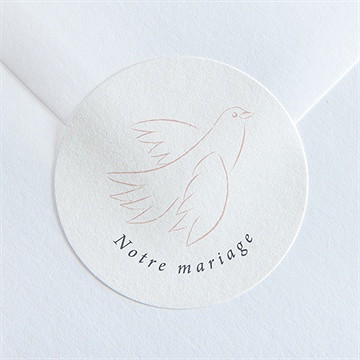Sticker mariage l'essentiel en initiales