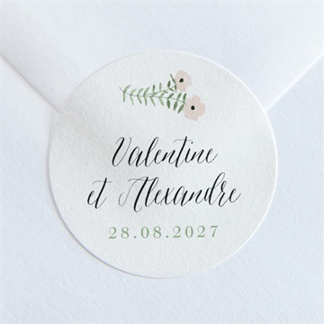 Sticker mariage fraicheur d'été