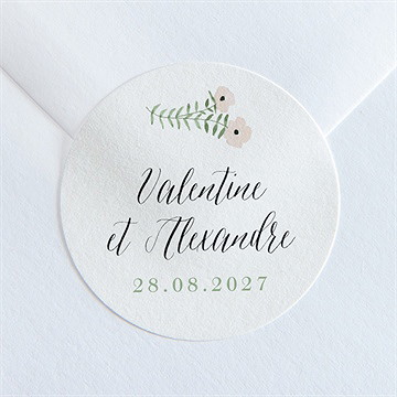 Sticker mariage fraicheur d'été