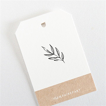 Etiquette baptême essentiel sacré - Dos de l'étiquette